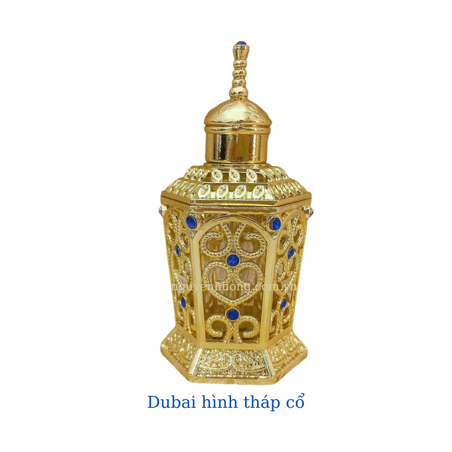 Tinh Dầu Nước Hoa Dubai Hình Tháp Cổ (30 Mùi Cao Cấp)